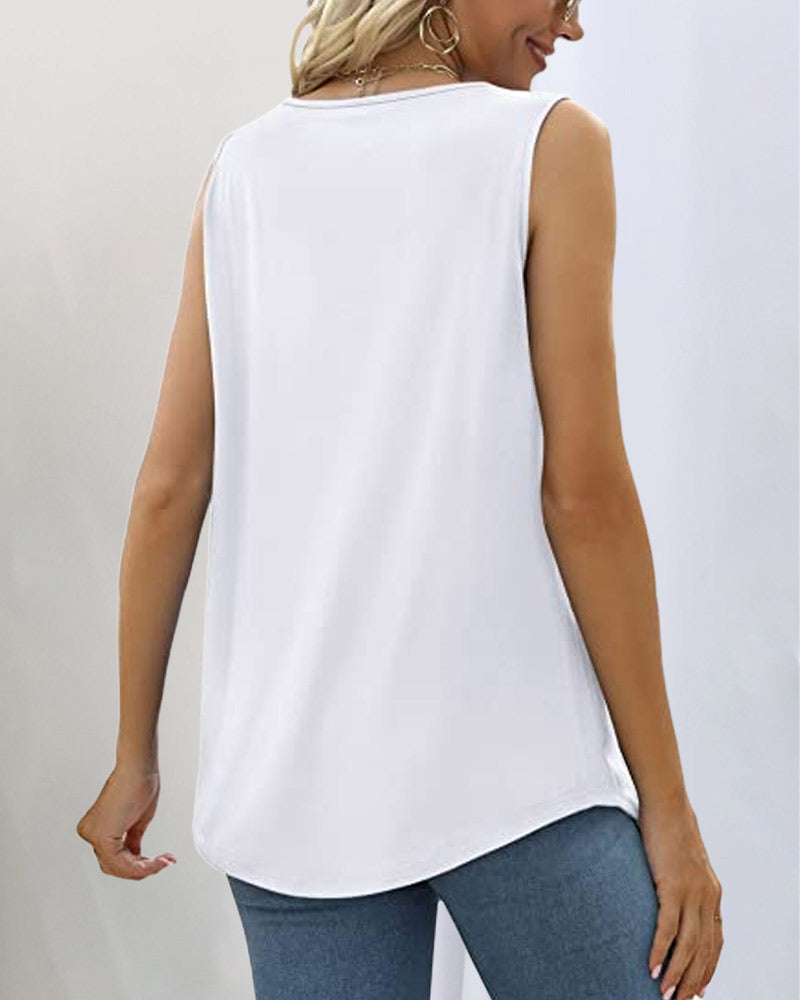 Nora | Sleeveless Top with Square Neckline