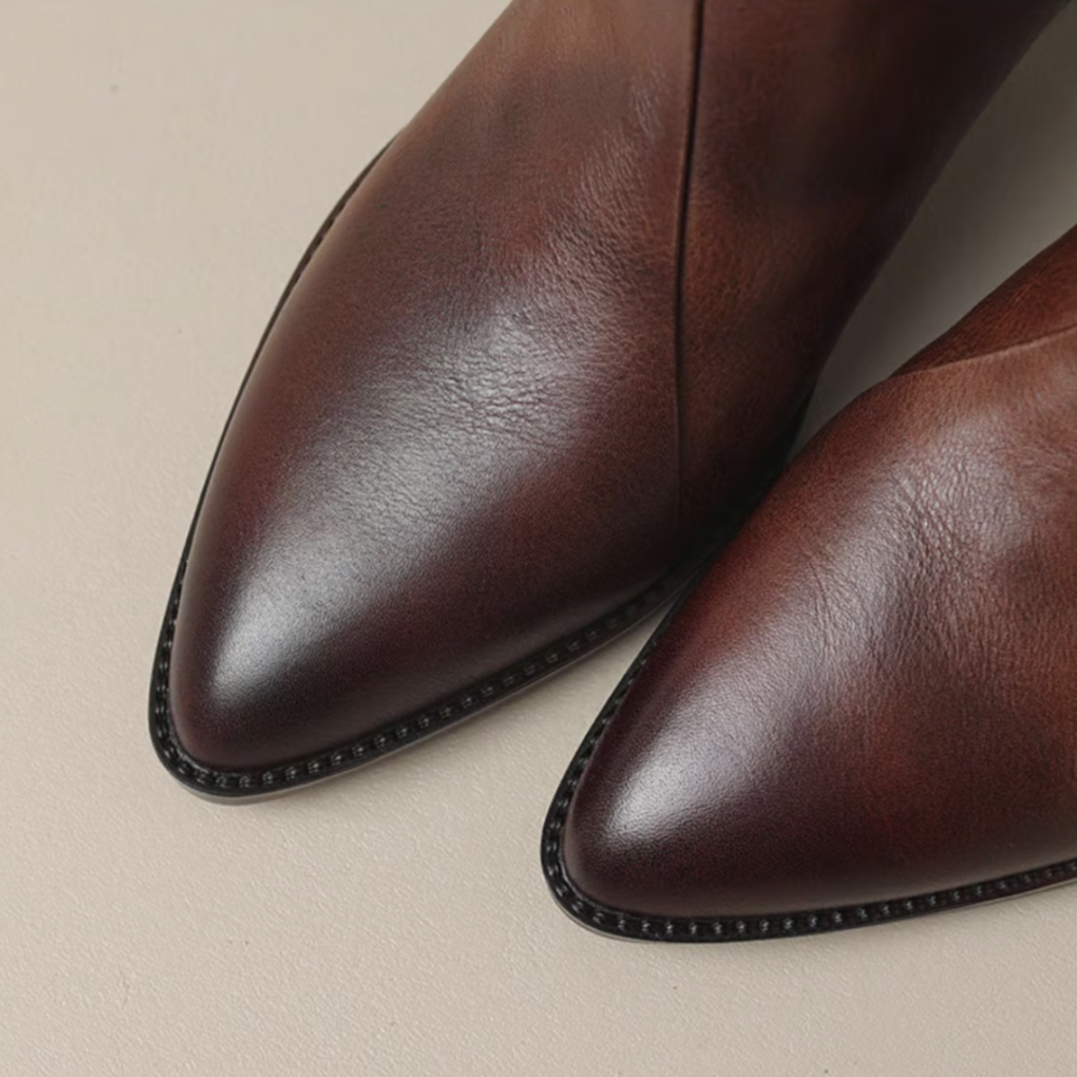 Refined low heel ankle boots