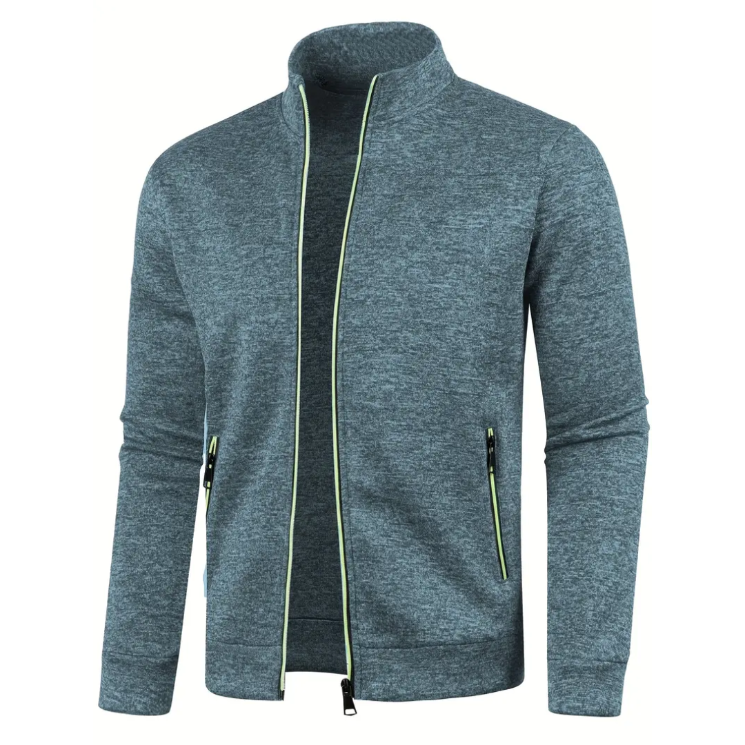 Clint – Classic Zip-Up Knit Jacket