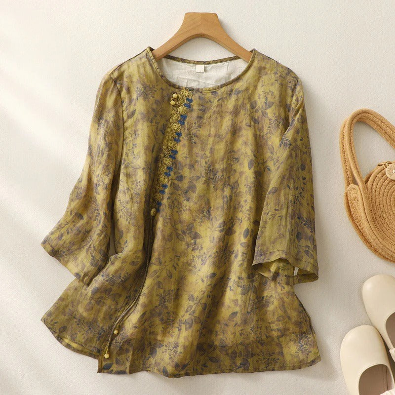Noy™ | Floral Relaxed Blouse