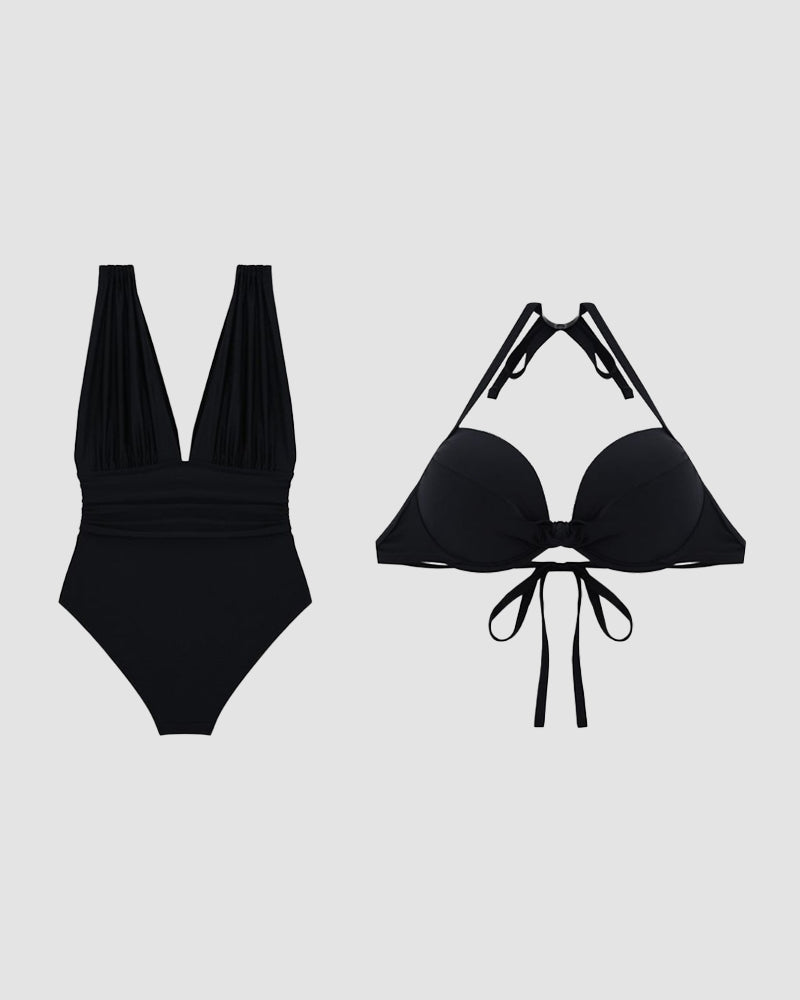 Seraphina | Women's Tummy Control V-Neck Swimsuit