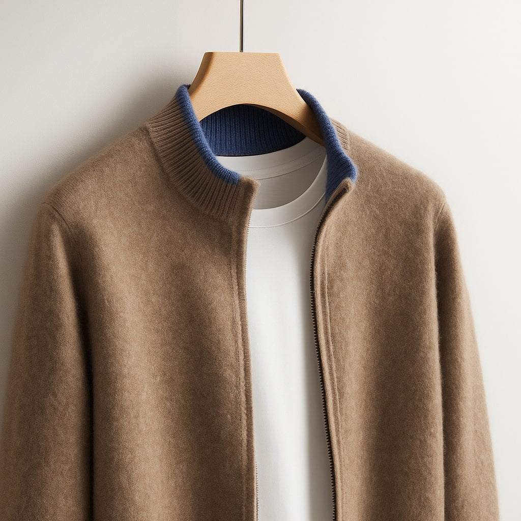 Robbie – Knitted Zip Jacket