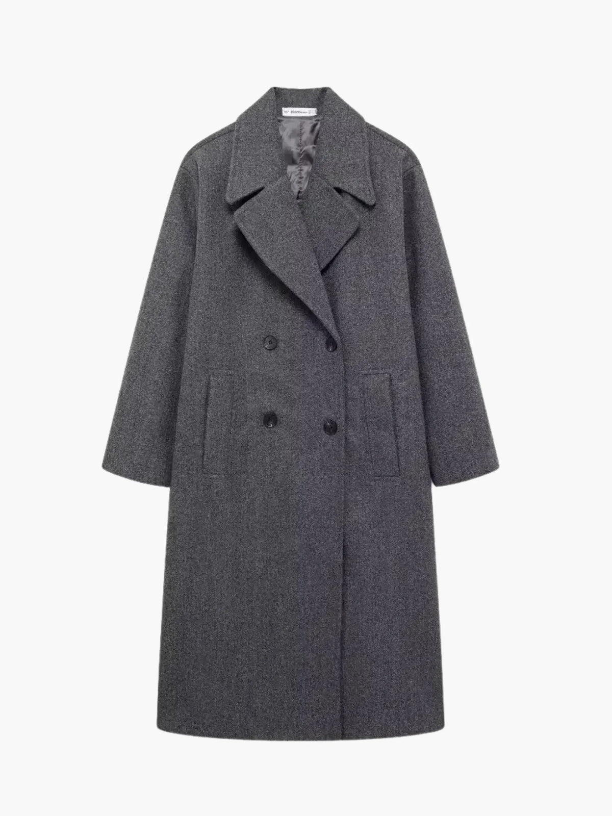 Oversized Double-Breasted Coat - Cozy and Chic