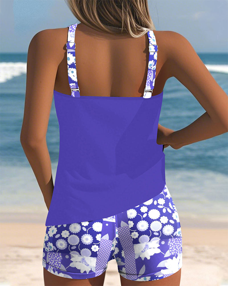 Melanie | Two-Piece Swimsuit with Comfortable Fit and Floral Beach Style