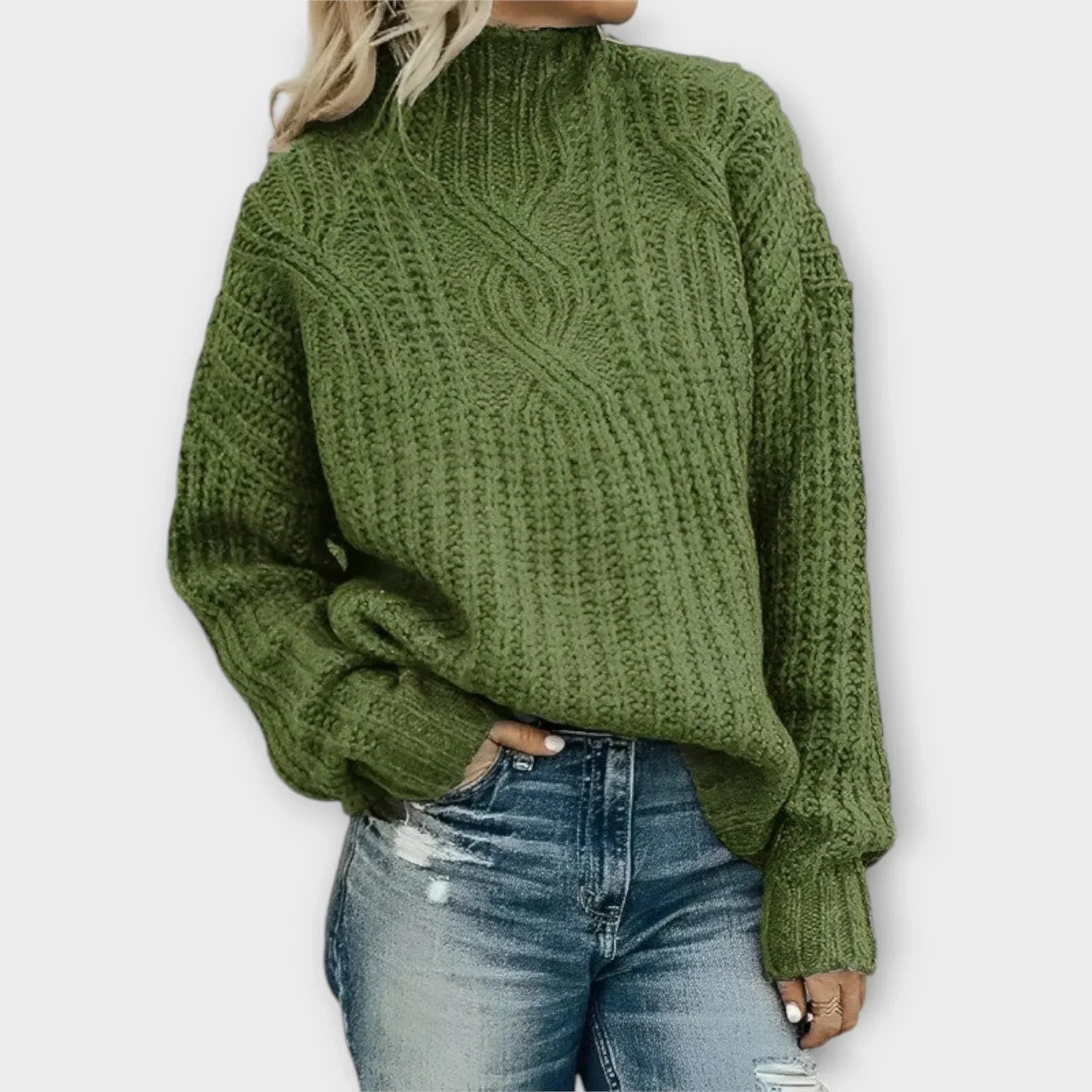 Liv | Modern High-Neck Sweater