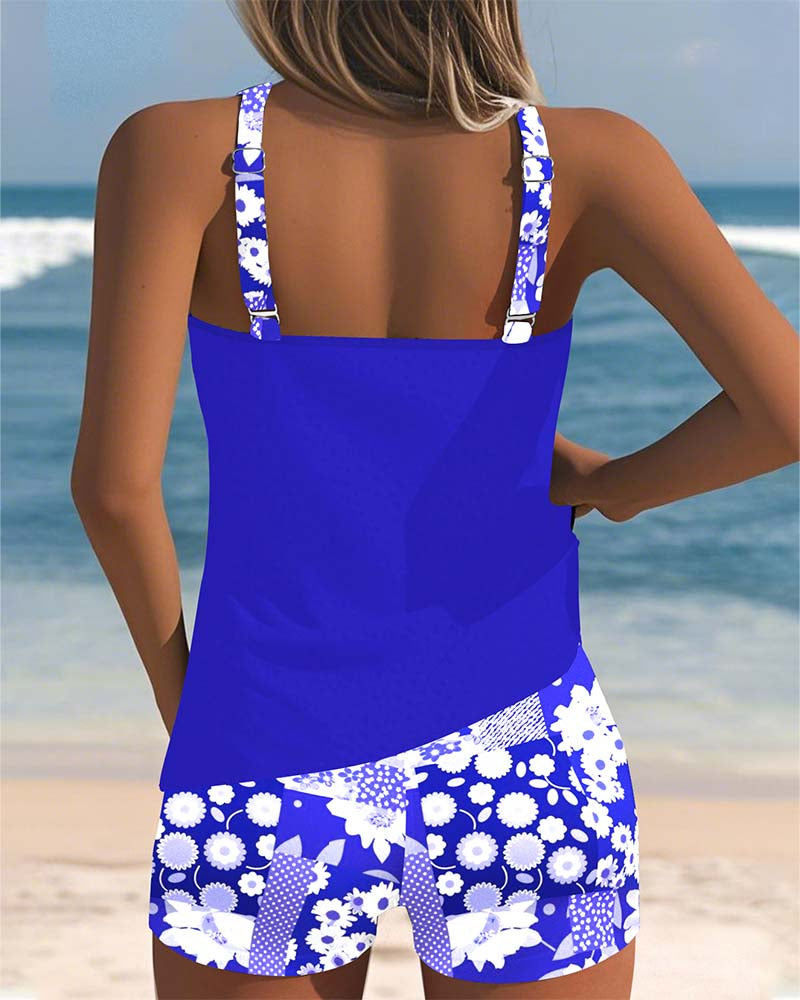 Melanie | Two-Piece Swimsuit with Comfortable Fit and Floral Beach Style
