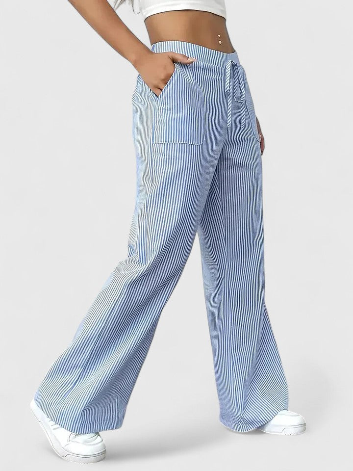 Dany – Wide Breathable Pants with Elegant Details