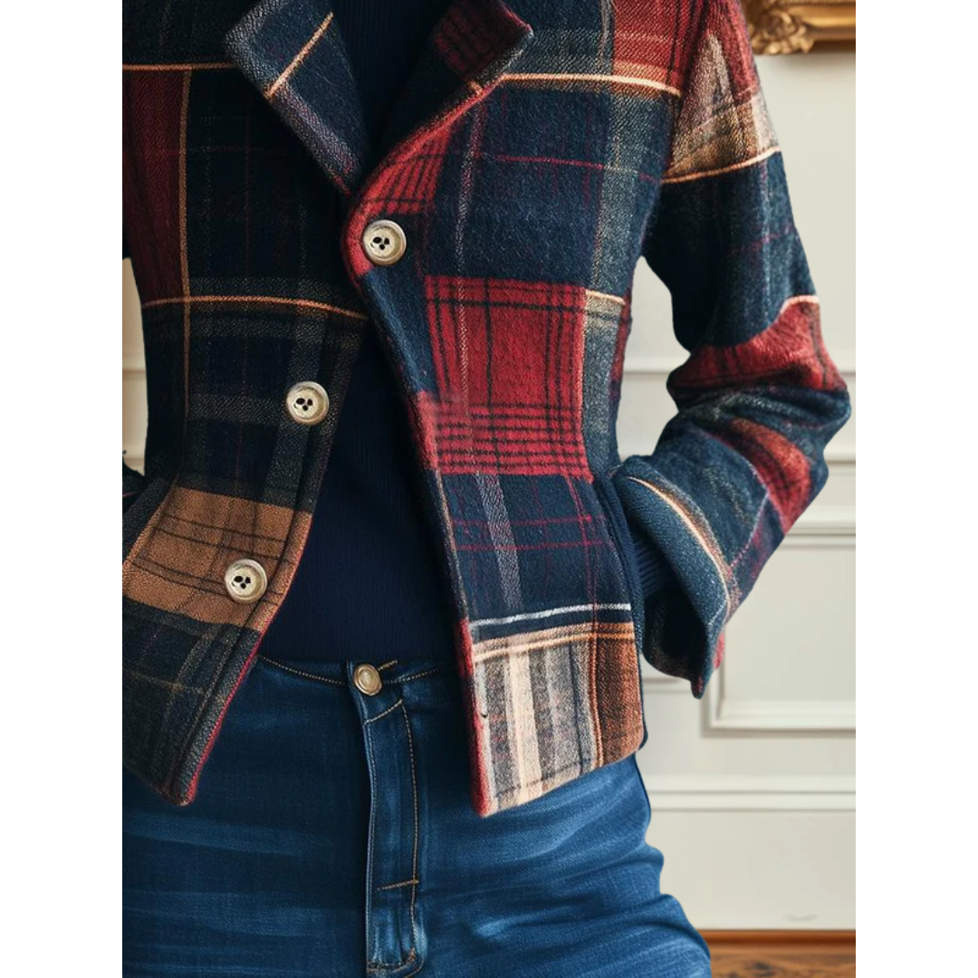 Francesca | Classic Plaid Jacket