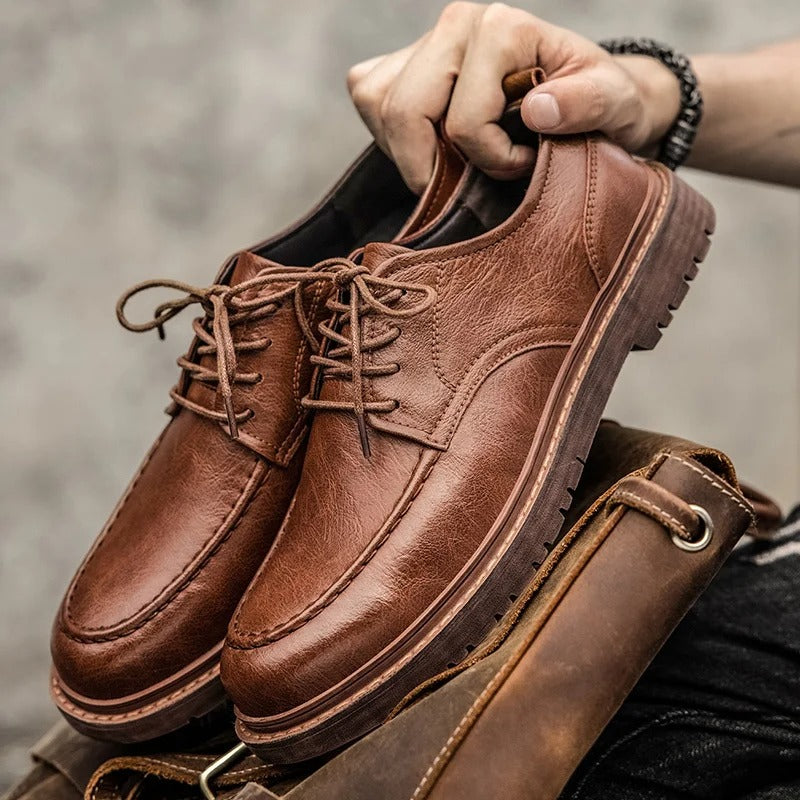 Cedie - Low-Cut Genuine Leather Shoes