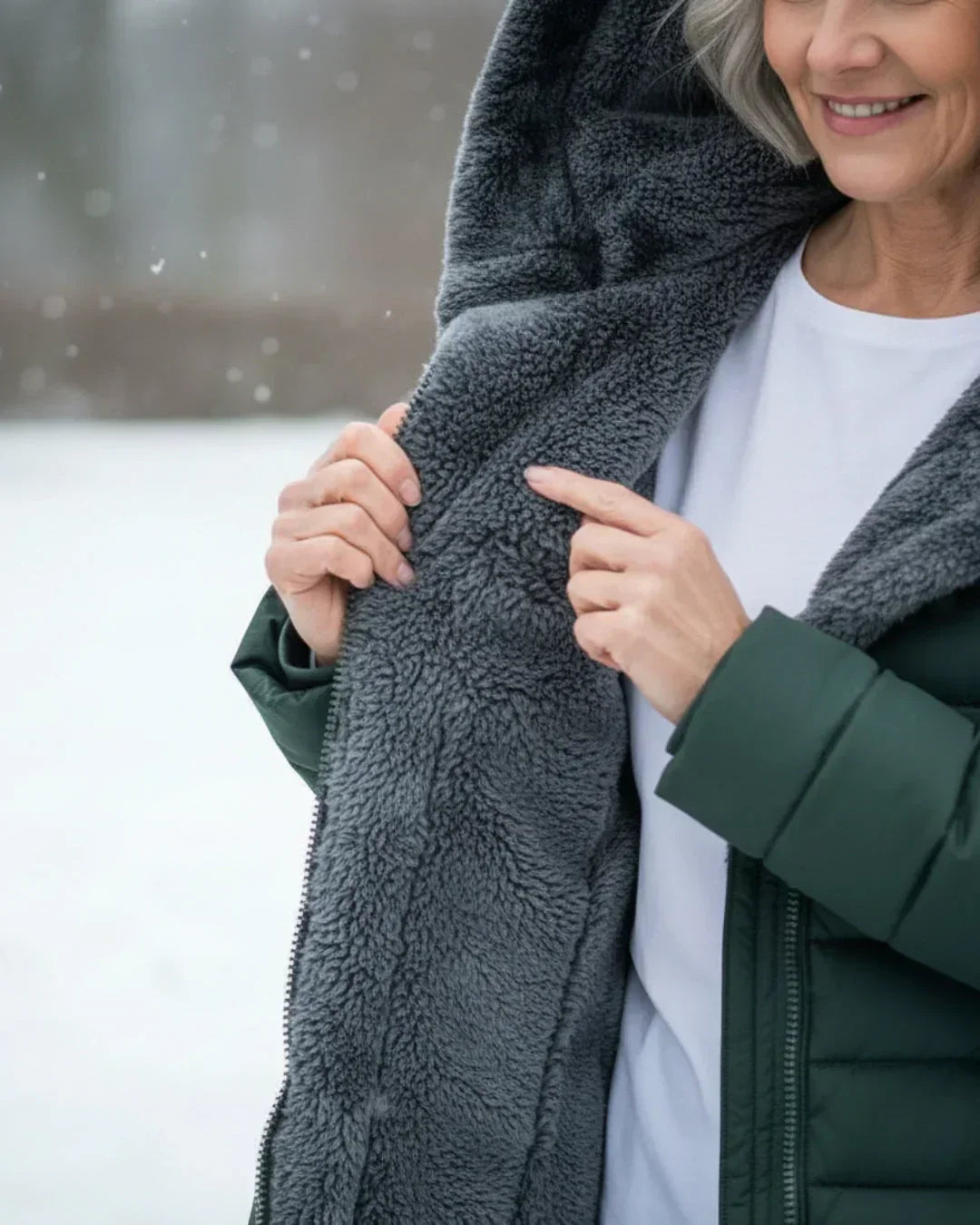 Nicole - Warm Hooded Winter Jacket
