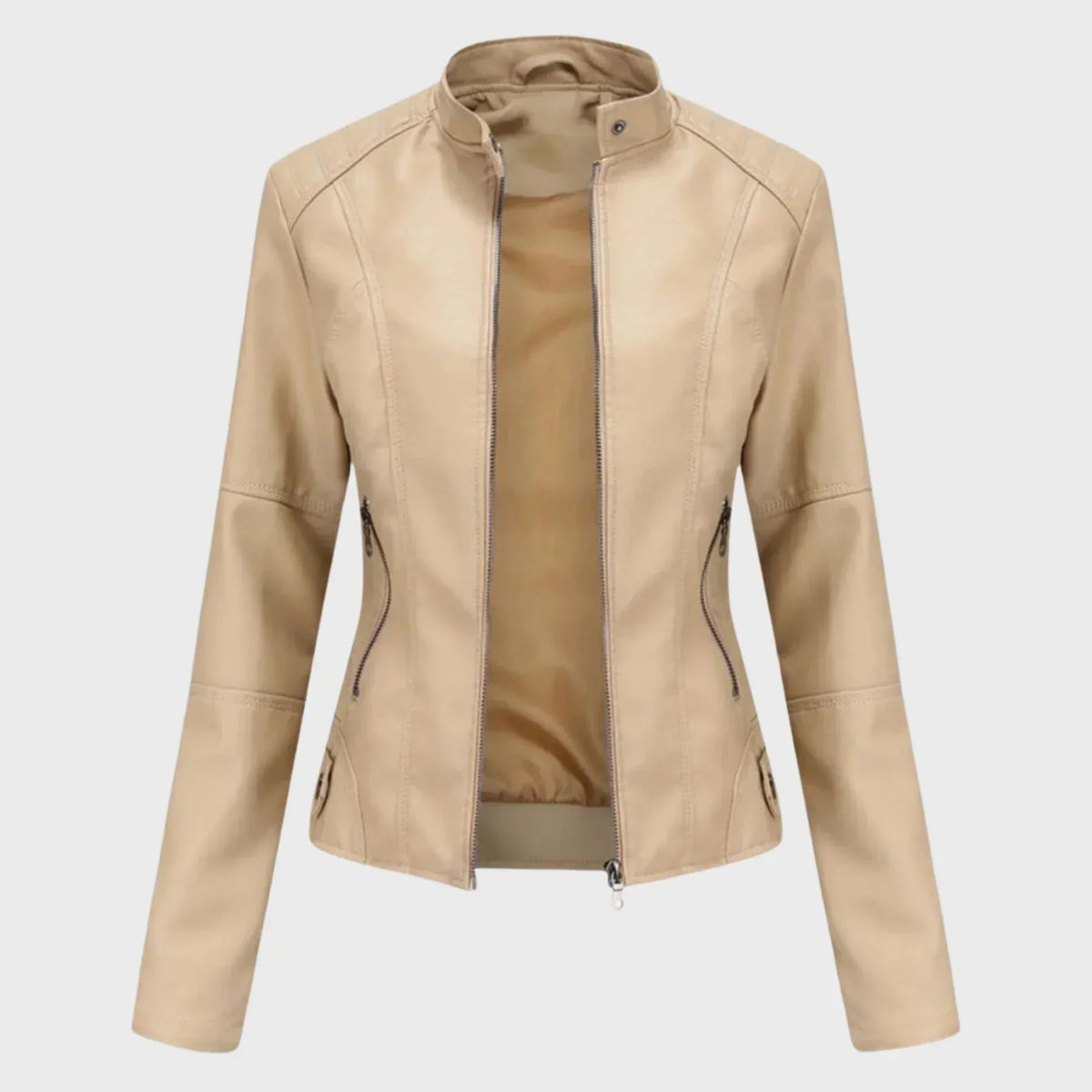 Mabelle – Everyday Leather Jacket with Timeless Elegance