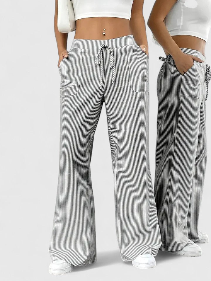 Dany – Wide Breathable Pants with Elegant Details