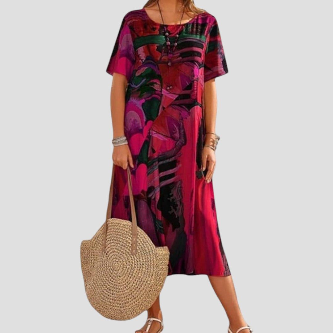 Teressa – Flowing Midi Summer Dress