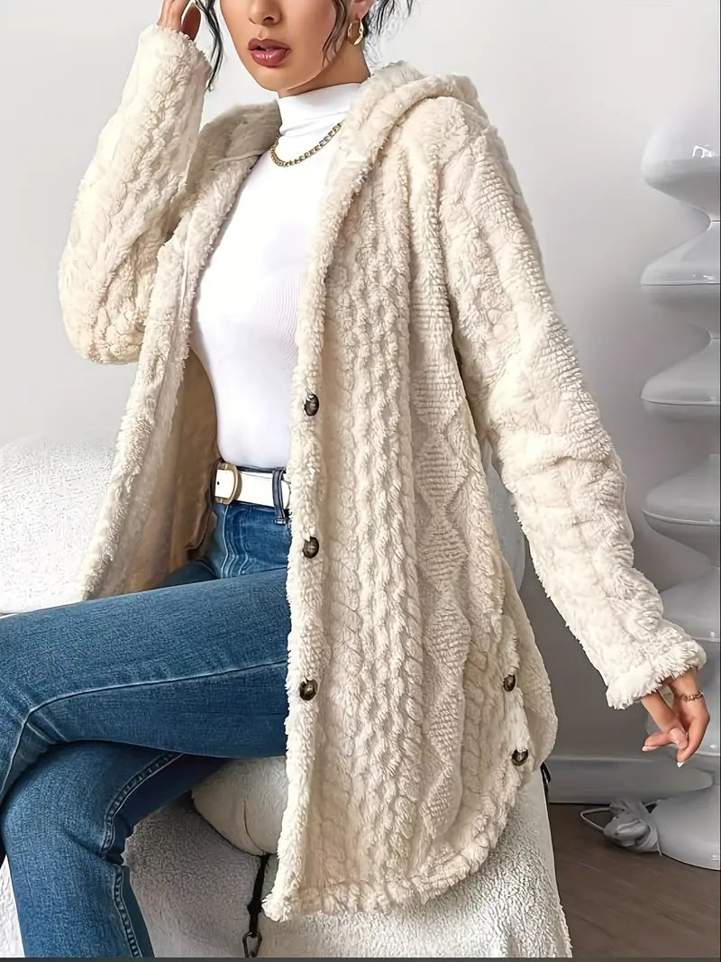 Adriana | Plush Hooded Cardigan