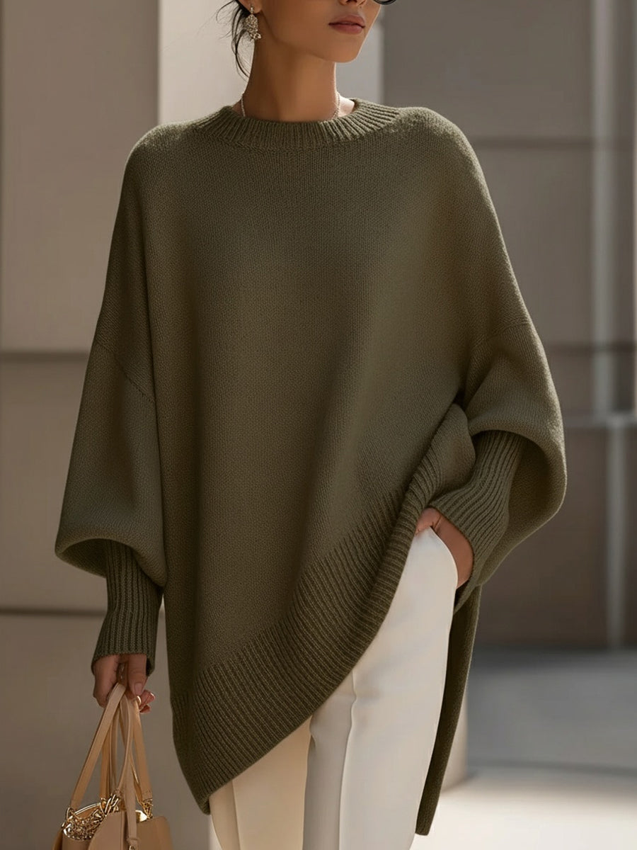 Relaxed Oversized Drop Shoulder Sweater