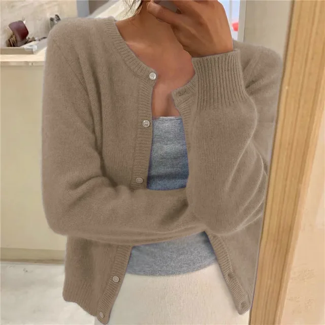 Delphina | Soft Button-Front Cardigan
