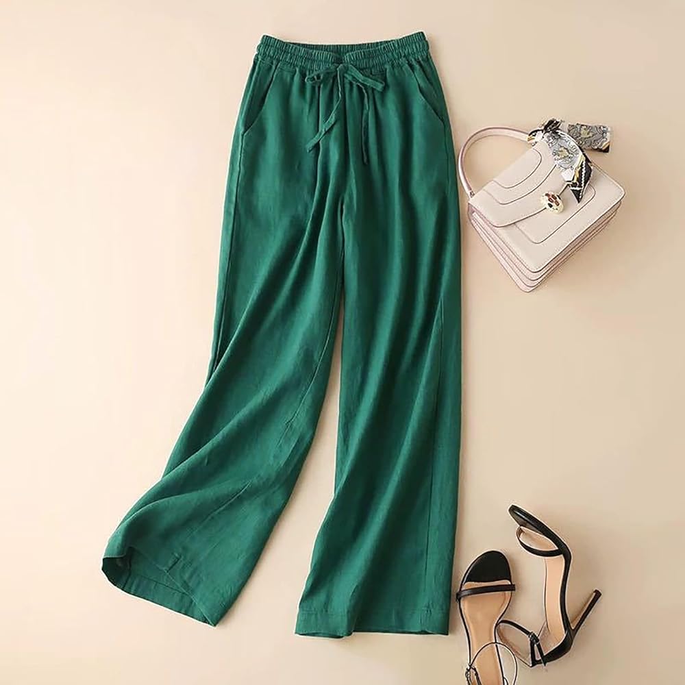 Cherry | Relaxed Drawstring Linen Pants