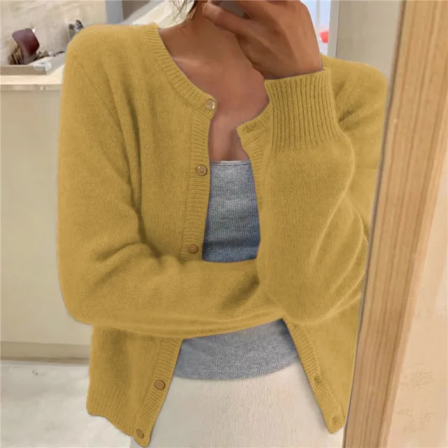 Delphina | Soft Button-Front Cardigan