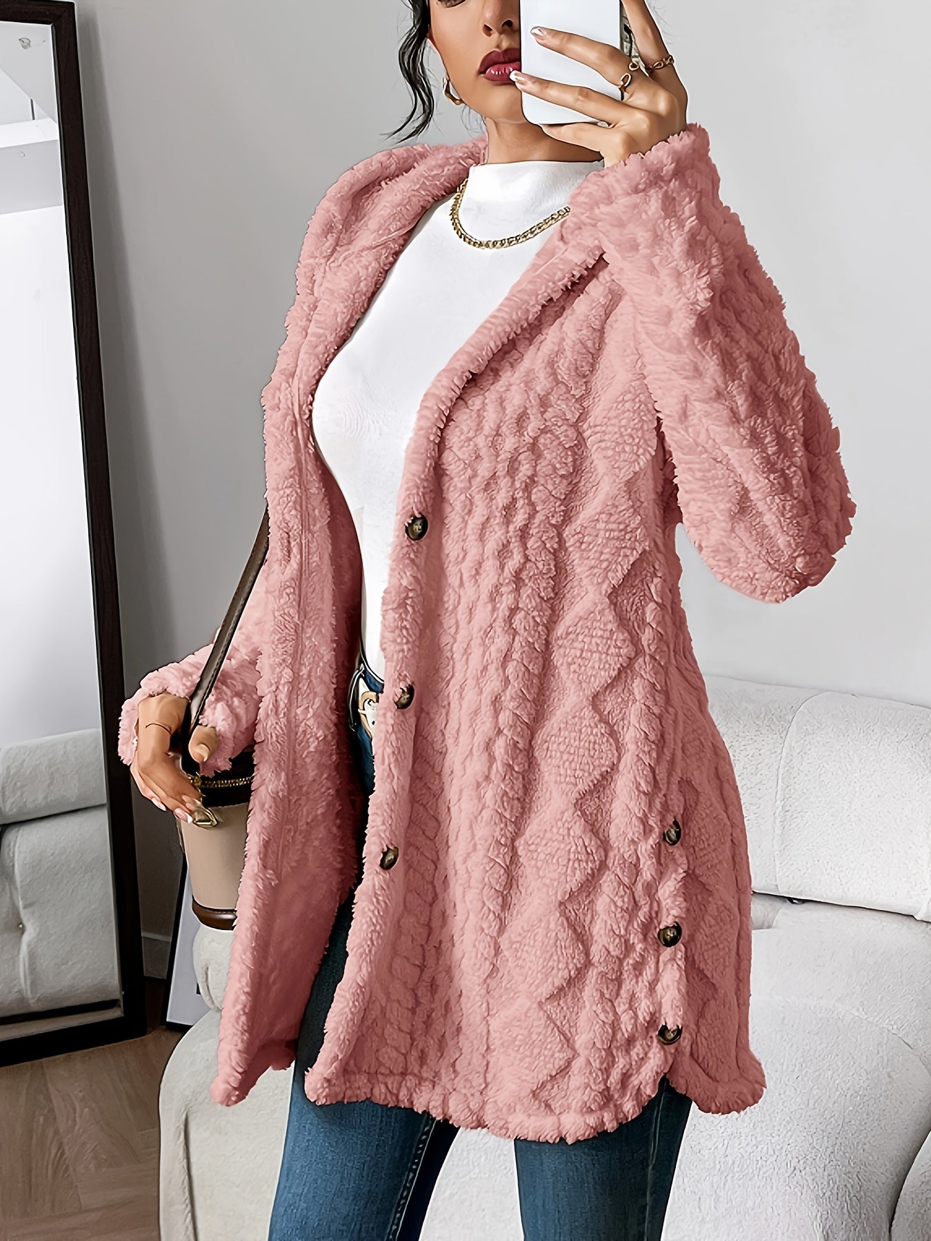 Adriana | Plush Hooded Cardigan