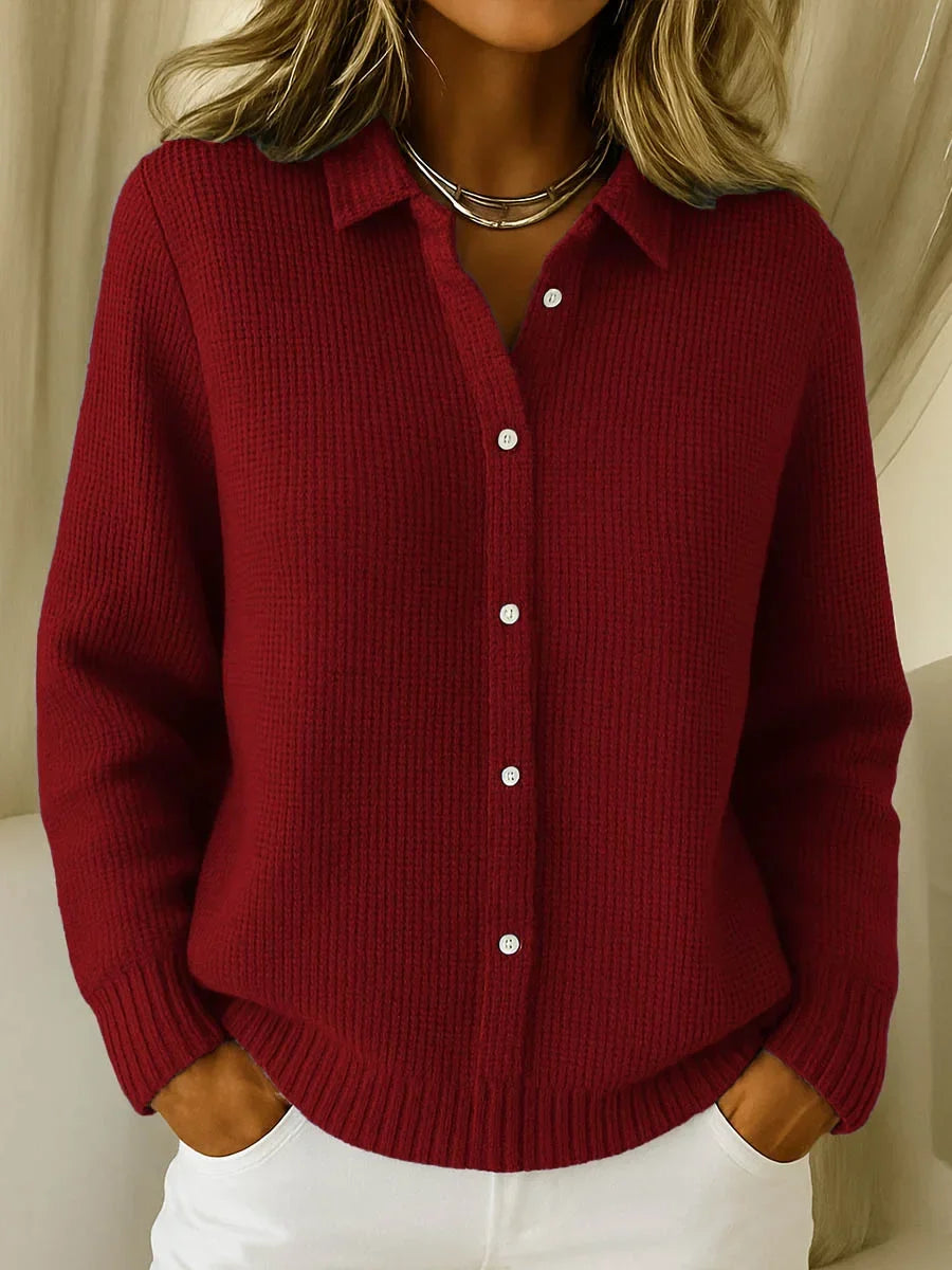 Katrina – Textured Knit Button Cardigan