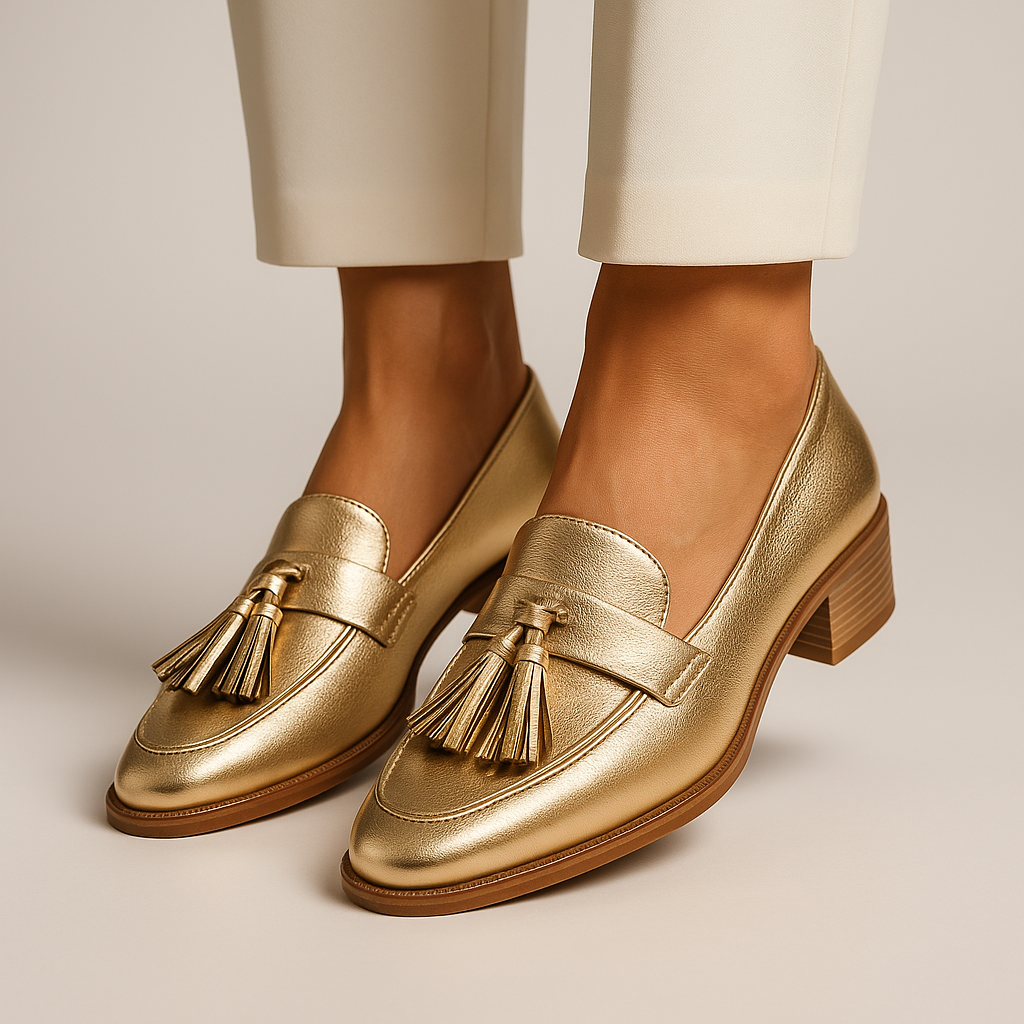Haven™ | Gold Loafers