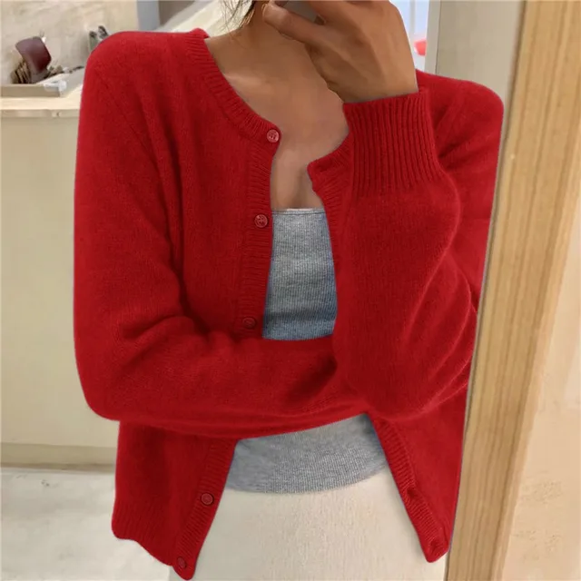 Delphina | Soft Button-Front Cardigan