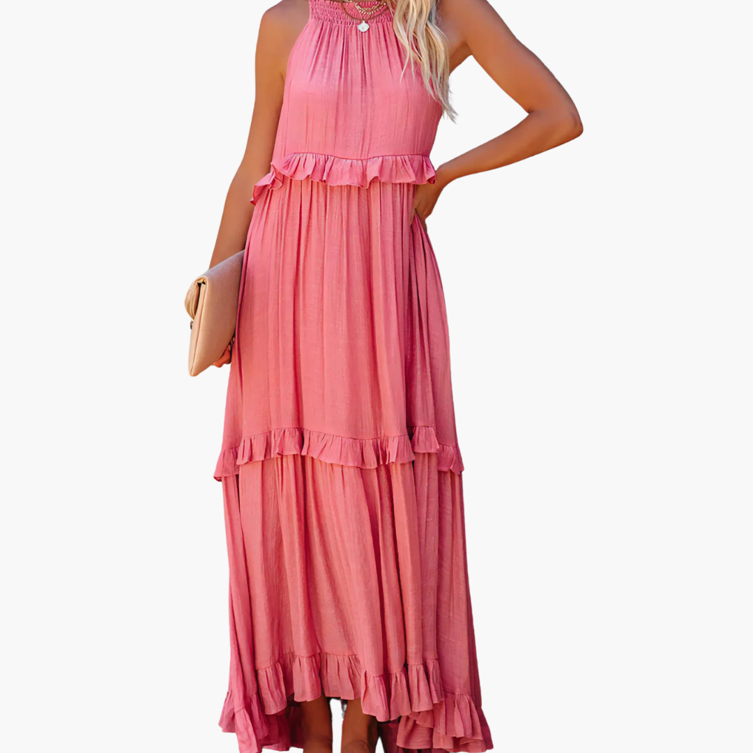 Joanna | Ruffle Breeze Maxi Dress