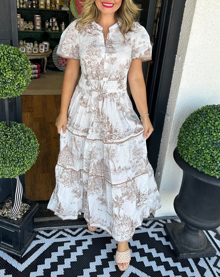 Camille | Fall Wedding Guest Maxi Dress