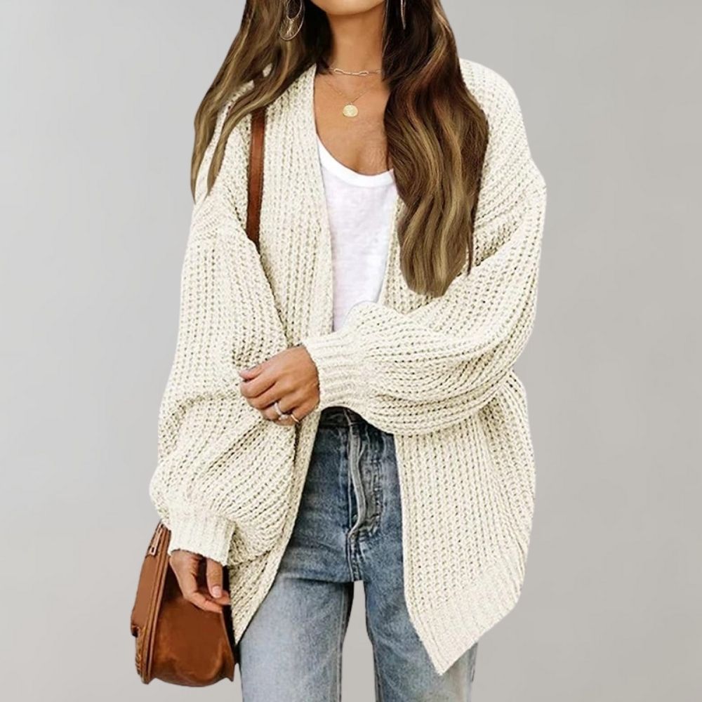 Isla | Relaxed Open-Front Cardigan