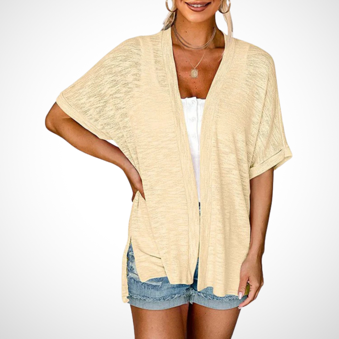 Ruth | Stylish Flowy Short Sleeve Cardigan