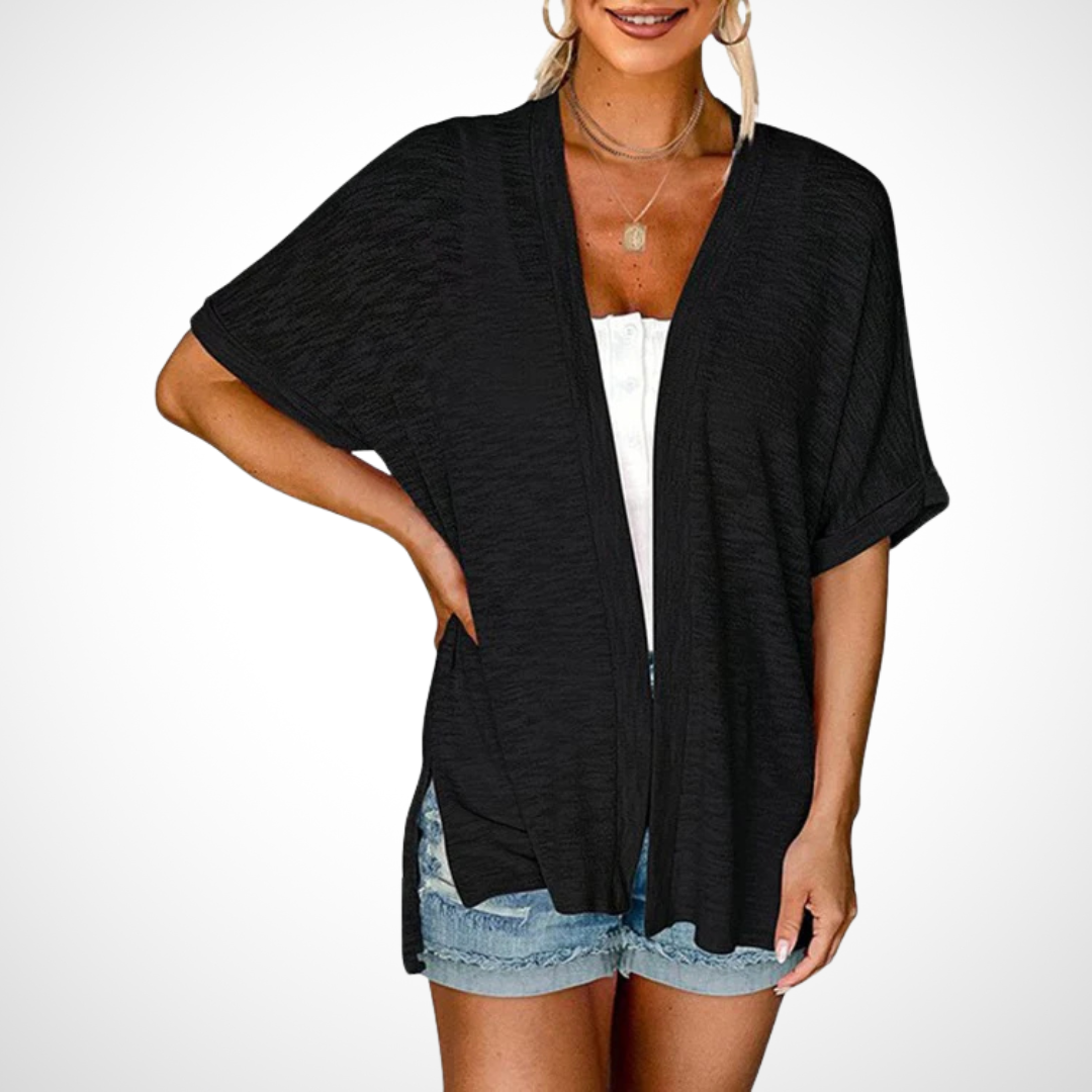 Ruth | Stylish Flowy Short Sleeve Cardigan