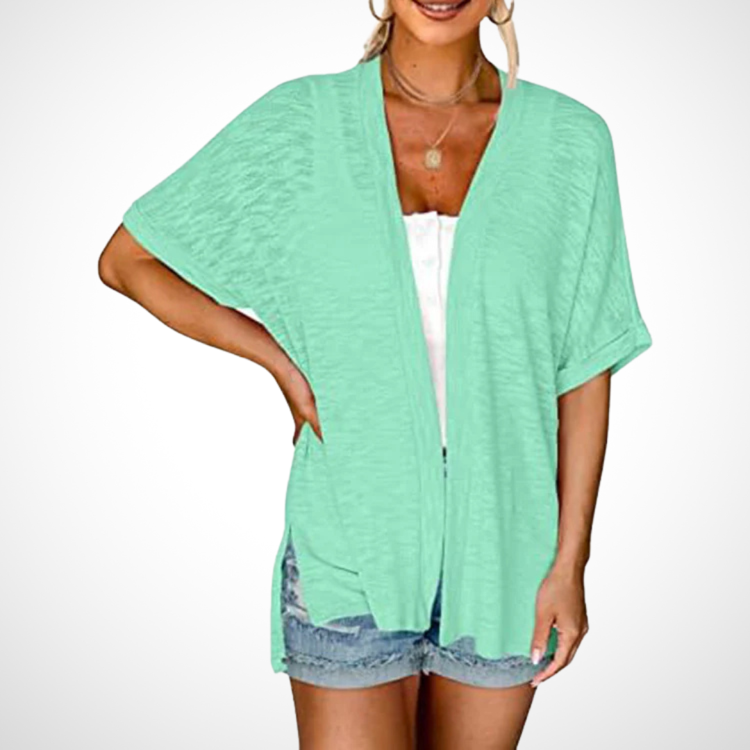Ruth | Stylish Flowy Short Sleeve Cardigan