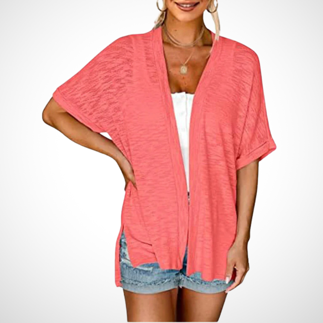 Ruth | Stylish Flowy Short Sleeve Cardigan