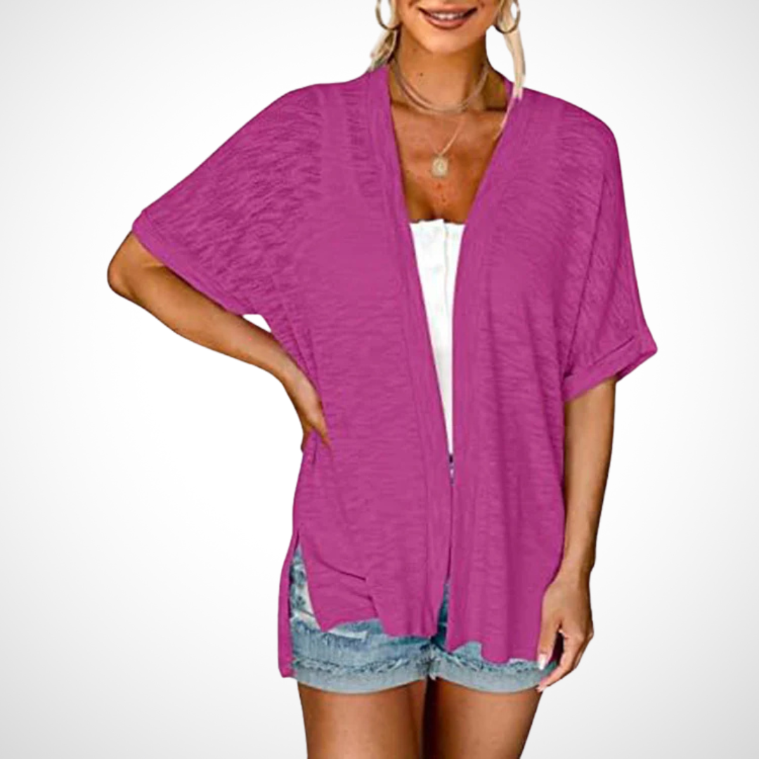Ruth | Stylish Flowy Short Sleeve Cardigan