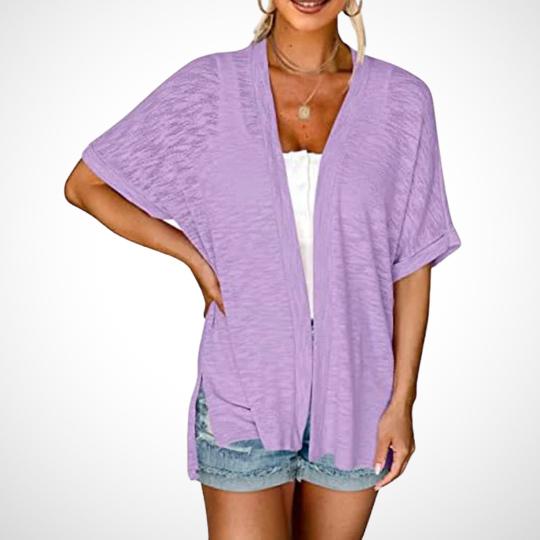 Ruth | Stylish Flowy Short Sleeve Cardigan
