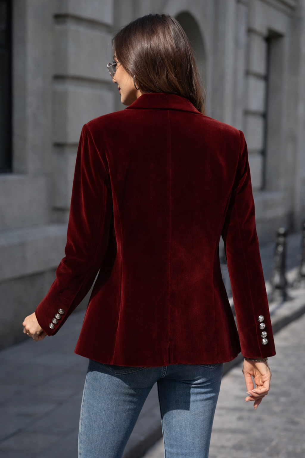 Carole | Elegant Velvet Blazer