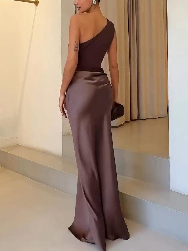 Anita | Fall Wedding Guest Pleated Maxi Dress