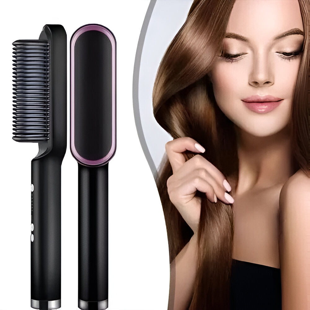Selyn Hair Straightening Comb Heated Styling Brush Tool