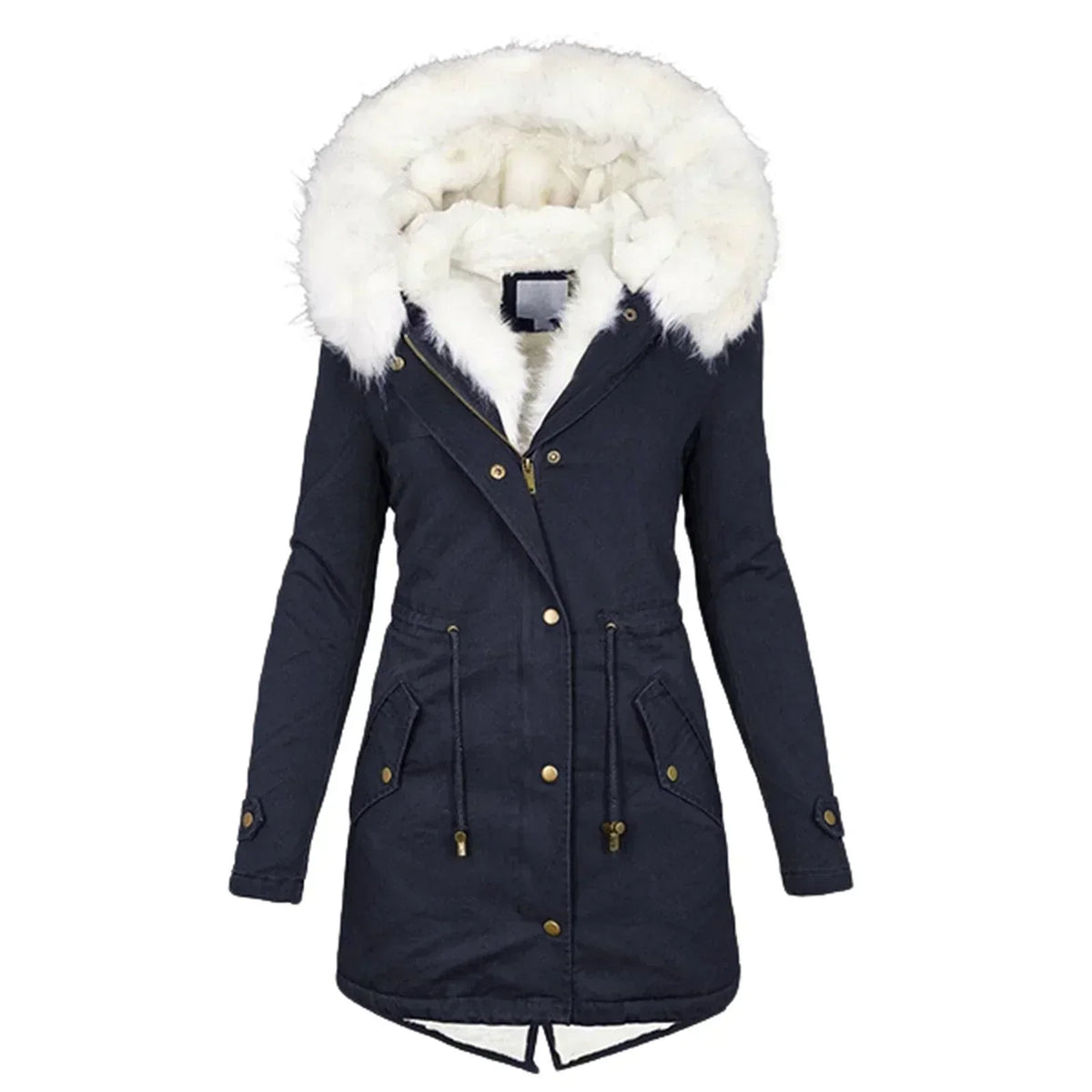 Minna – Winter Coat with Faux Fur Lining