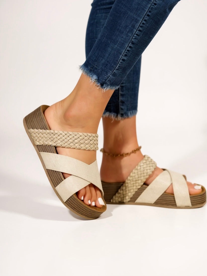 Glade | Women's Woven Platform Cushioned Sandals