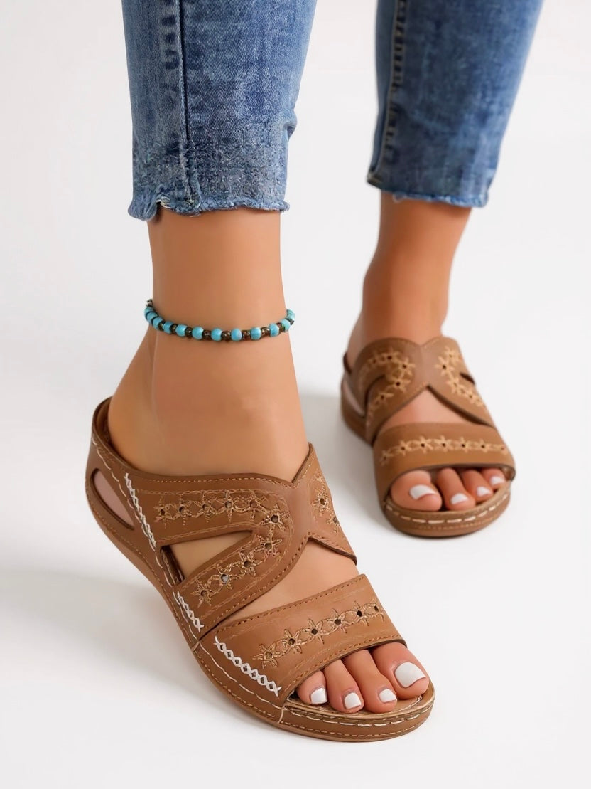 Margaux | Women's Cushioned Slip-On Sandals