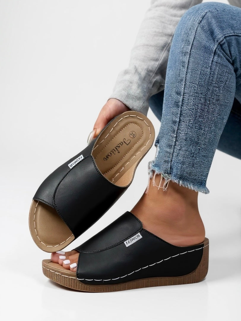Heather | Women's Platform Cushioned Slides