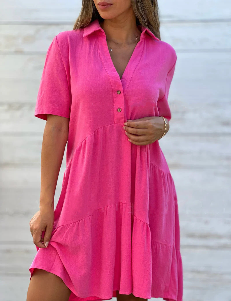 Lena - Casual linen summer dress