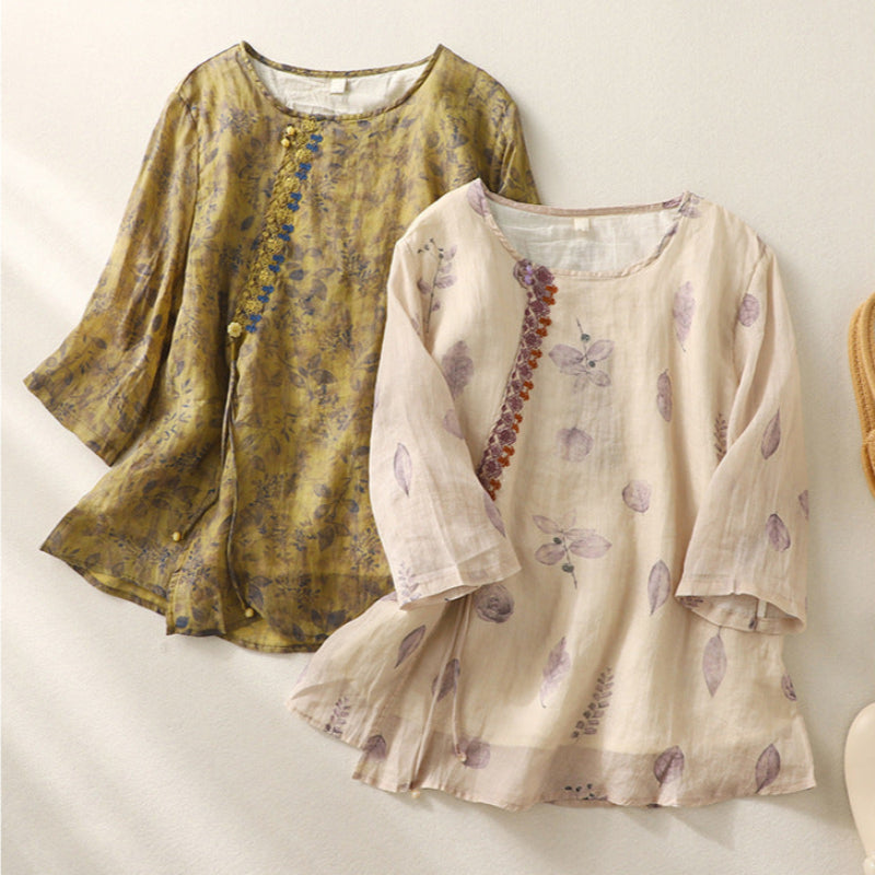 Noy™ | Floral Relaxed Blouse