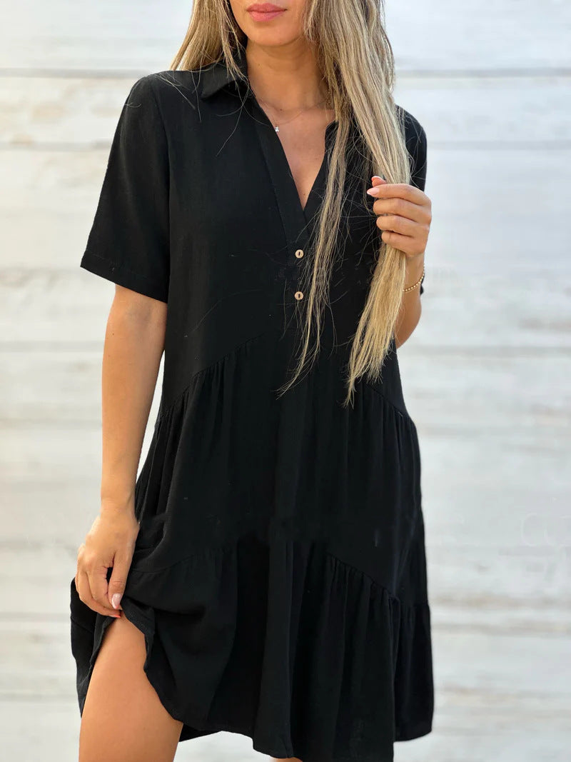 Lena - Casual linen summer dress