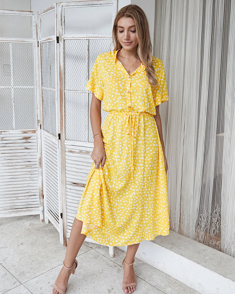Lena - Shirt-style summer dress