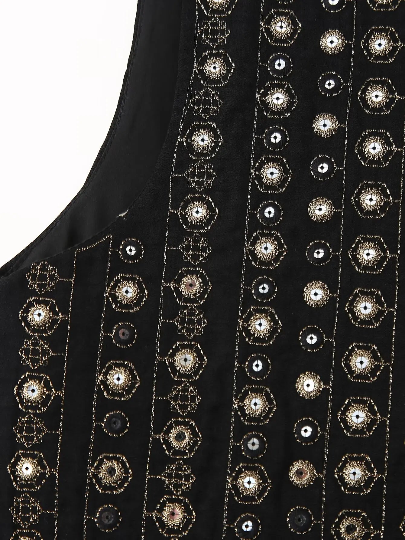 Celestia | Sequin Pattern Boho Vest