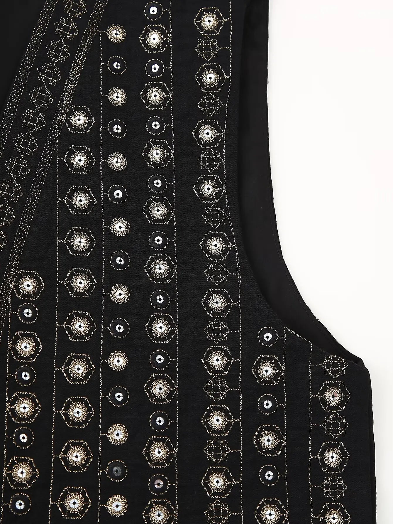 Celestia | Sequin Pattern Boho Vest