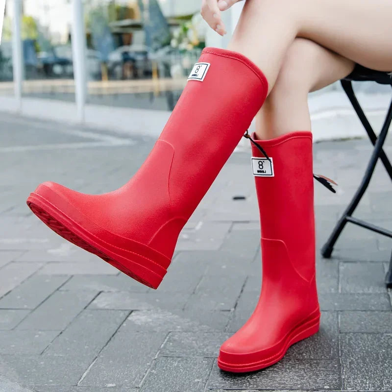 Effortless waterproof rain boots with non slip sole