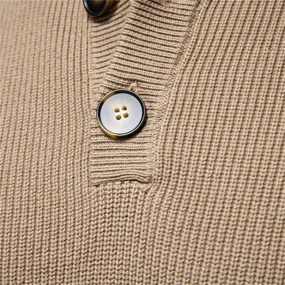 Bernard – Men’s Button-Up Sweater